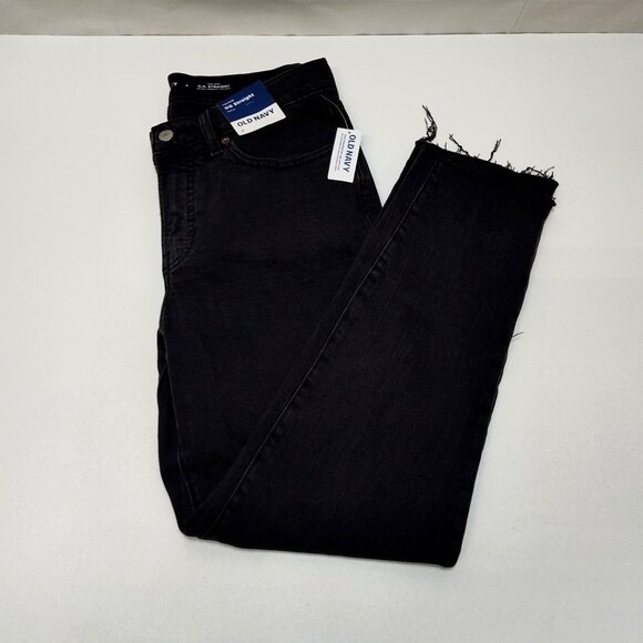 Old Navy High-Rise O.G. Straight Cut-Off Ankle Jean Secret-Smooth Pockets Size 8 - Picture 5 of 10